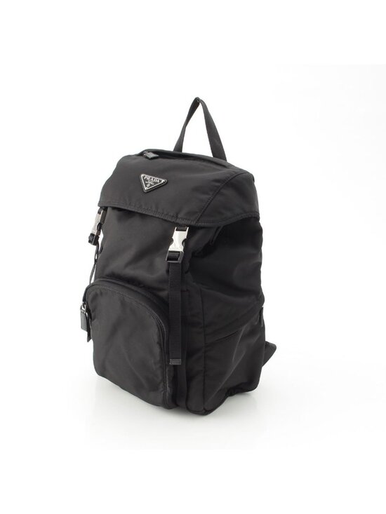 Prada Tessuto Nylon Logo Backpack Black main image 6